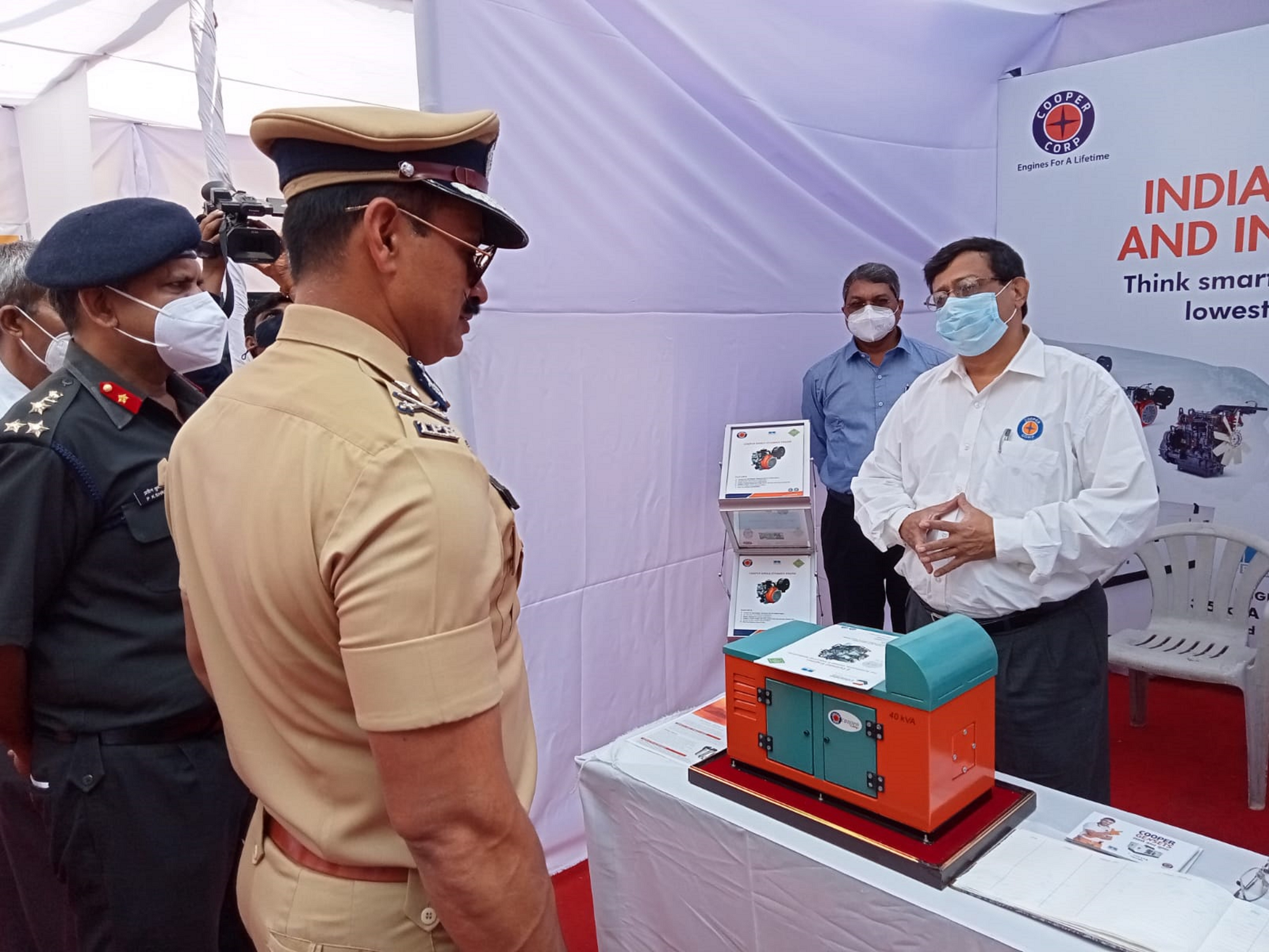 Cooper Corporation exhibits it’s advanced ‘MADE IN INDIA’ series of engines at CQA (EE) AUNDH CAMP, PUNE Defense Exhibition 2021 decoding=