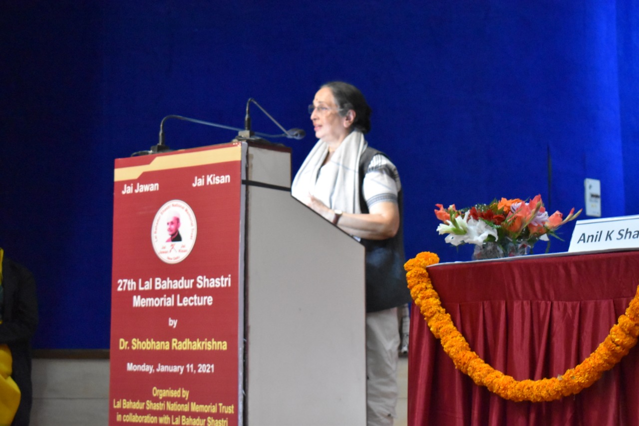 Dr. Shobhana Radhakrishna delivered 27th Lal Bahadur Shastri Memorial Lecture decoding=