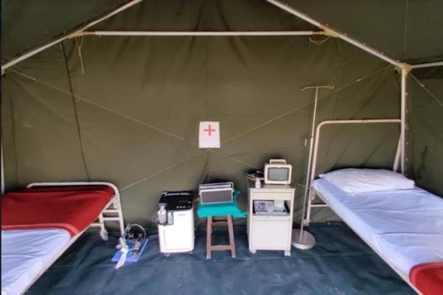 Delivers 50 tents to Arunachal Pradesh decoding=