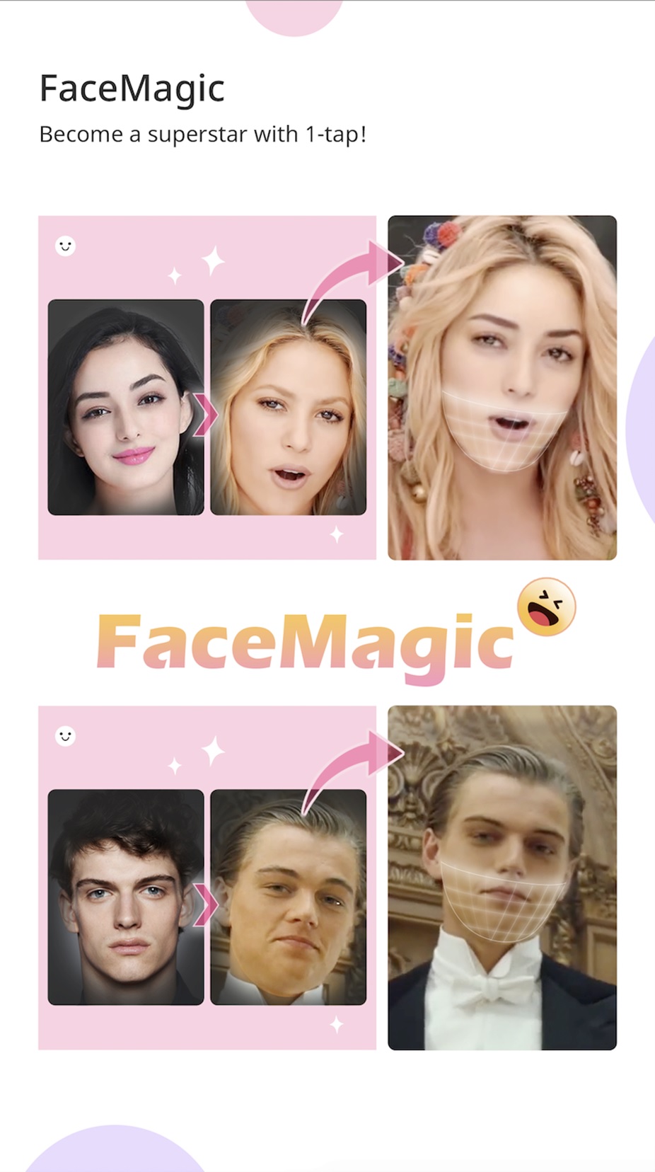 Become your favorite celebrity with Likee Face Magic Campaign decoding=