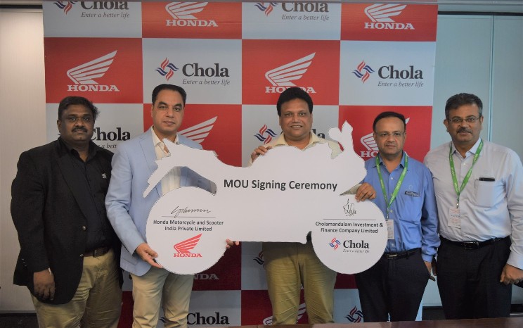 Honda 2Wheelers India adds new national retail finance partner decoding=