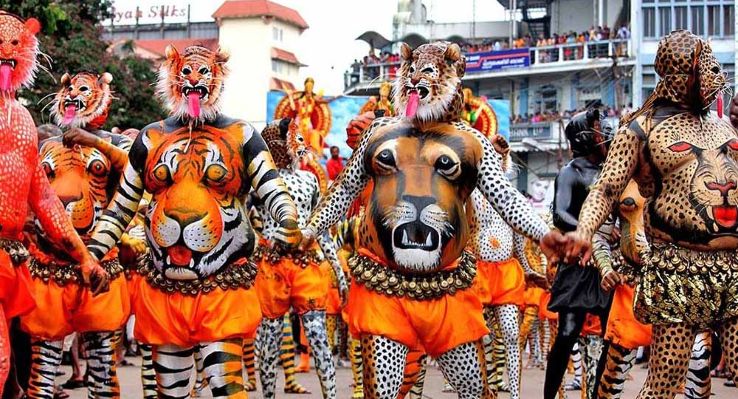 “Pulikali” adds colour to Onam festivities in Kerala decoding=