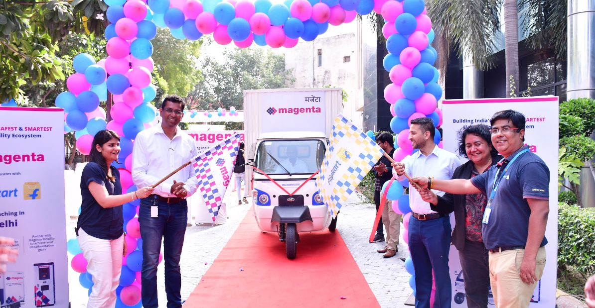 magenta-mobility-enters-delhi-markets-partners-with-flipkart-to-bring-evs-to-its-fleet