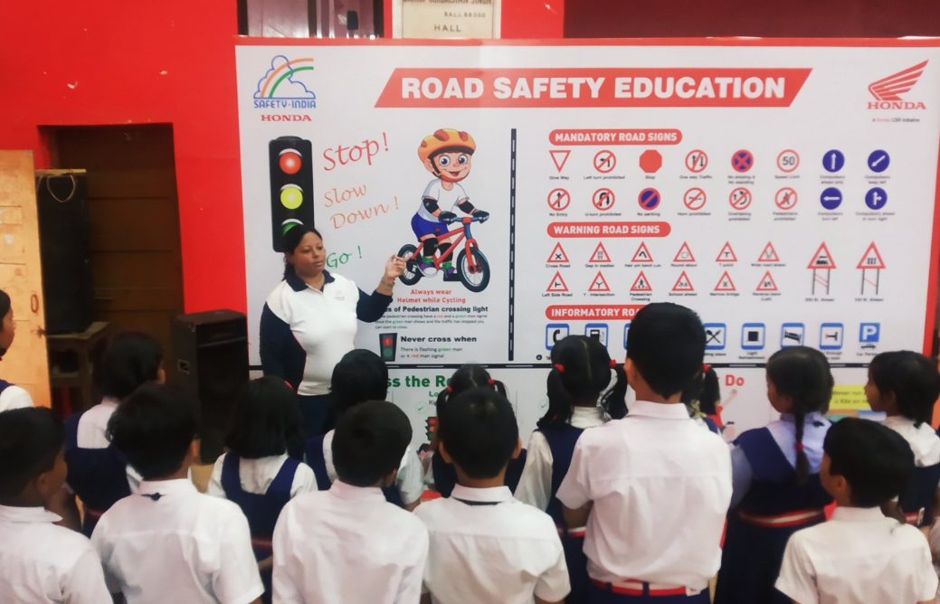 Honda Motorcycle & Scooter India conducts Road Safety Awareness Campaign in Chhattisgarh decoding=
