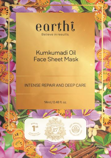 shoppers-stop-ties-up-with-earthi-launches-worlds-1st-kumkumadi-oil-face-sheet-mask