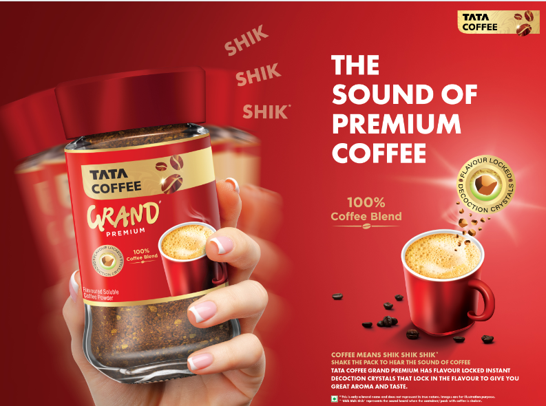 Tata Consumer Products strengthens it’s Instant Coffee Portfolio with the launch of Tata Coffee Grand Premium in North India decoding=