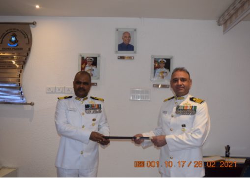 Commodore M Goverdhan Raju, NM took over as Naval Officer-in-Charge decoding=