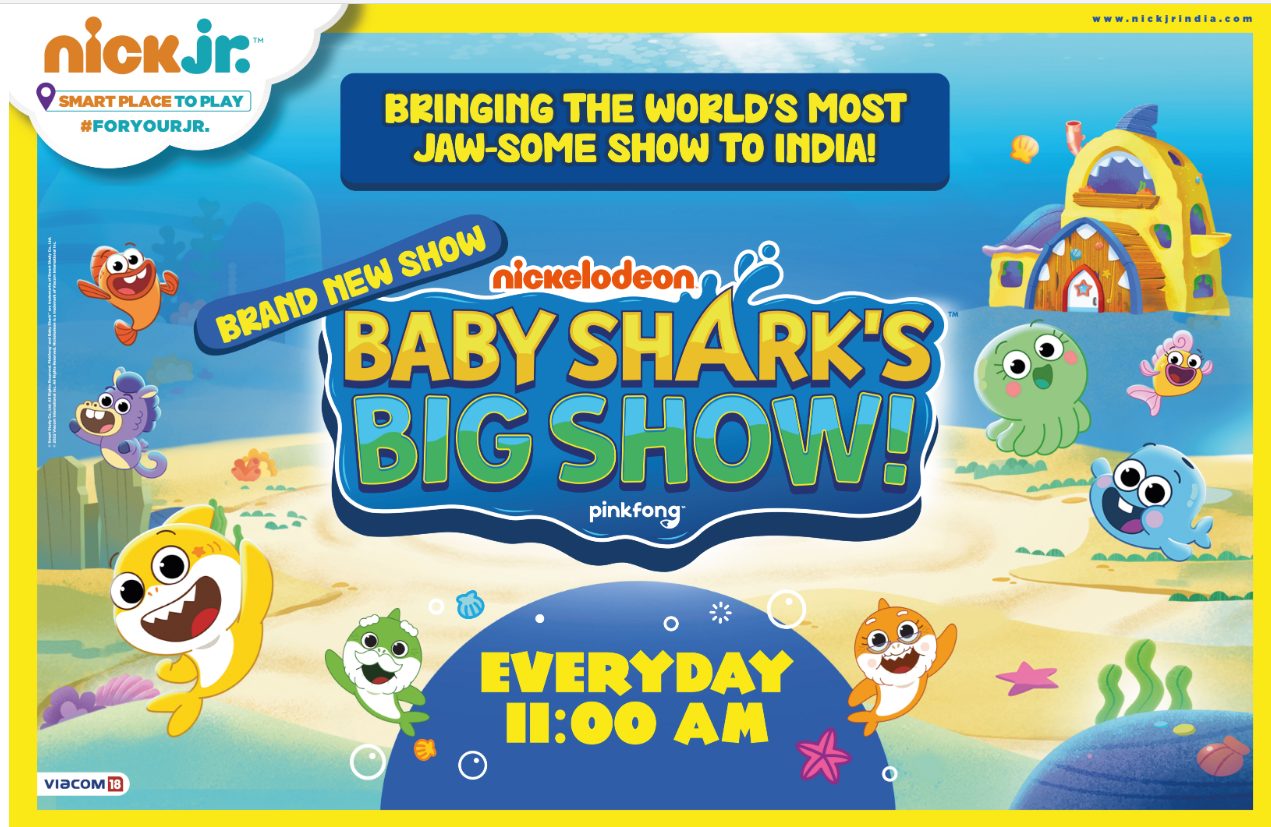 World’s most popular pre-school series Baby Shark makes its fin-credible Indian Television Debut on Nick Jr. India decoding=