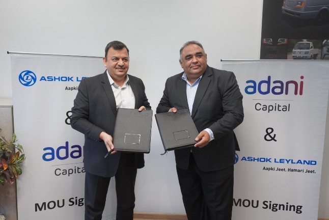 Ashok Leyland partners with Adani Capital Pvt. Ltd decoding=
