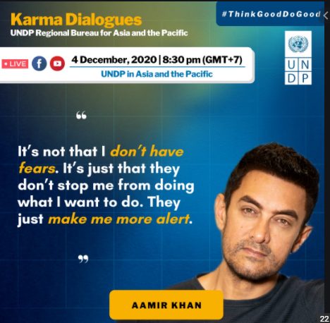 Find Inspiration to think and act with Aamir Khan on UNDP’s Karma Dialogues decoding=