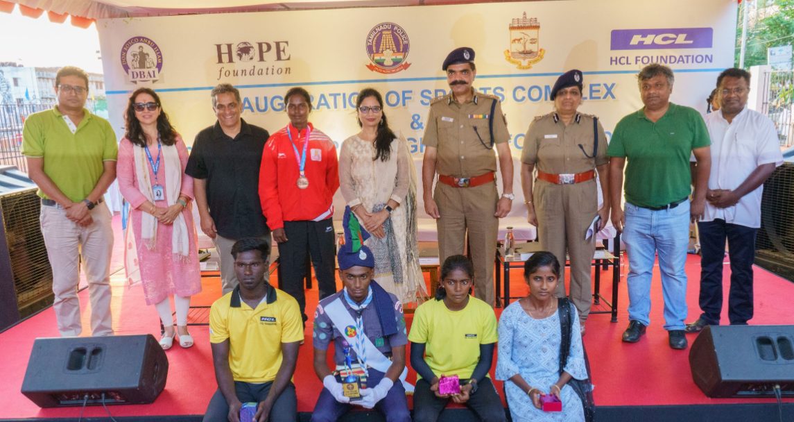 HCL Foundation opens multi-sports playground for underprivileged children in Chennai decoding=