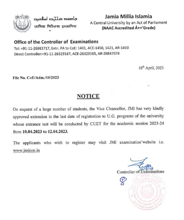 last-date-of-online-registration-extended-for-undergraduate-programmescuet-from-10th-april-to-12th-april2023