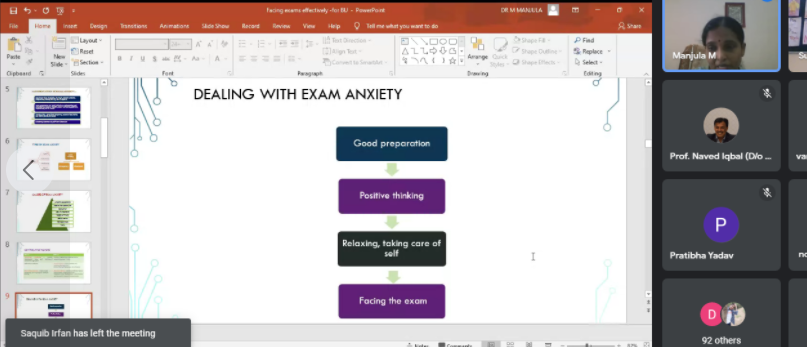 JMI organises online lecture on “How to handle examination anxiety” decoding=