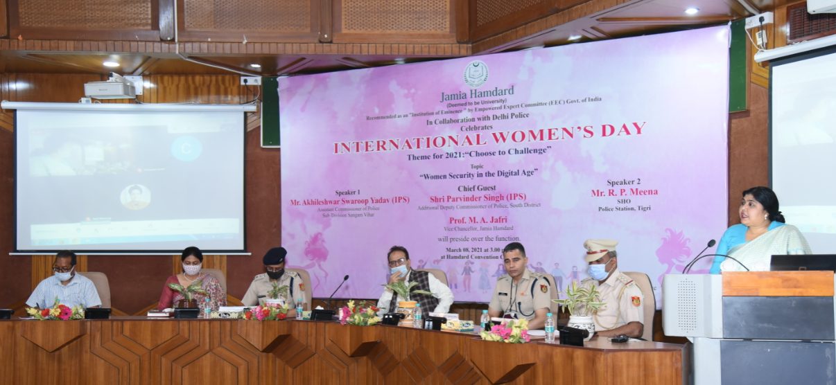 Jamia Hamdard celebrates International Women’s Day in collaboration with Delhi Police decoding=