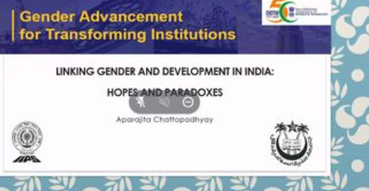 JMI organises Online Lecture on ‘Linking Gender and Development in India: Hopes and Paradoxes’ decoding=