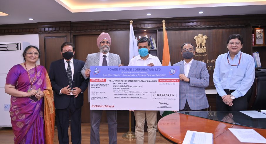 pfc-pays-an-interim-dividend-of-rs-1182-63-crore-to-the-government-of-india-for-the-financial-year-2020-21