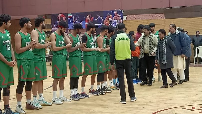 jmi-team-enters-into-semi-final-of-north-zone-inter-university-basketball-men-championship