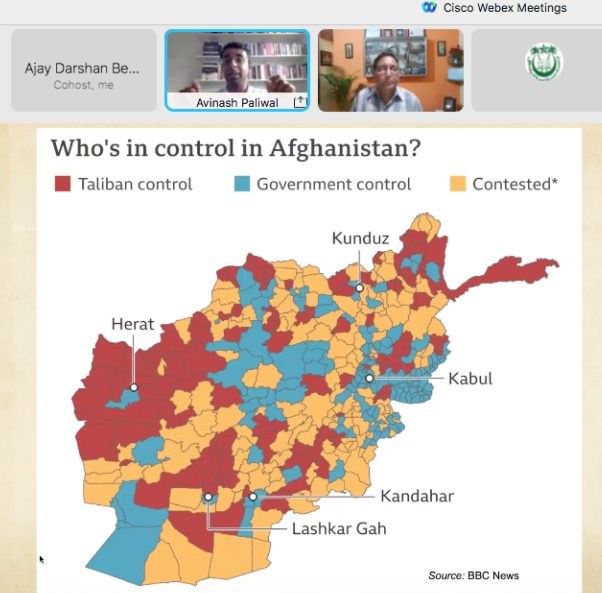 JMI organises Online Lecture on Afghanistan: Emerging Geopolitics and Regional Implications decoding=
