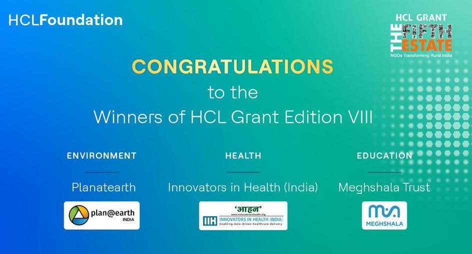 hcl-foundation-announces-2023-hcl-grant-recipients-top-winners-focused-on-tech-led-teacher-training-tuberculosis-care-and-water-body-conservation