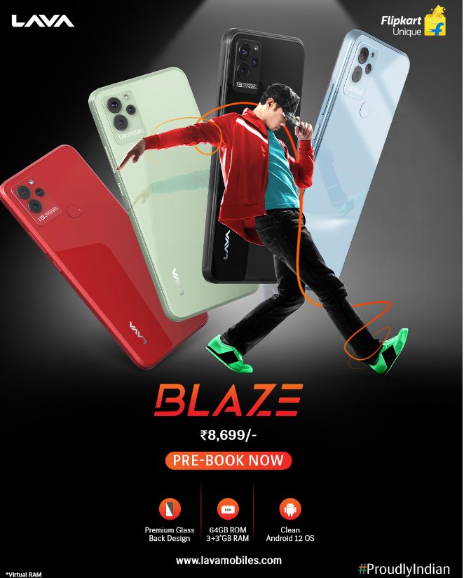Blend of style, technology, and performance, Lava launches smartphone Blaze at Rs 8699 decoding=