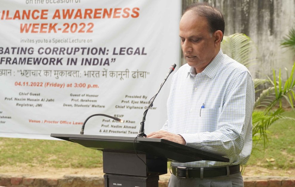 JMI spreads message of ‘Corruption free India for a developed nation’ through several events