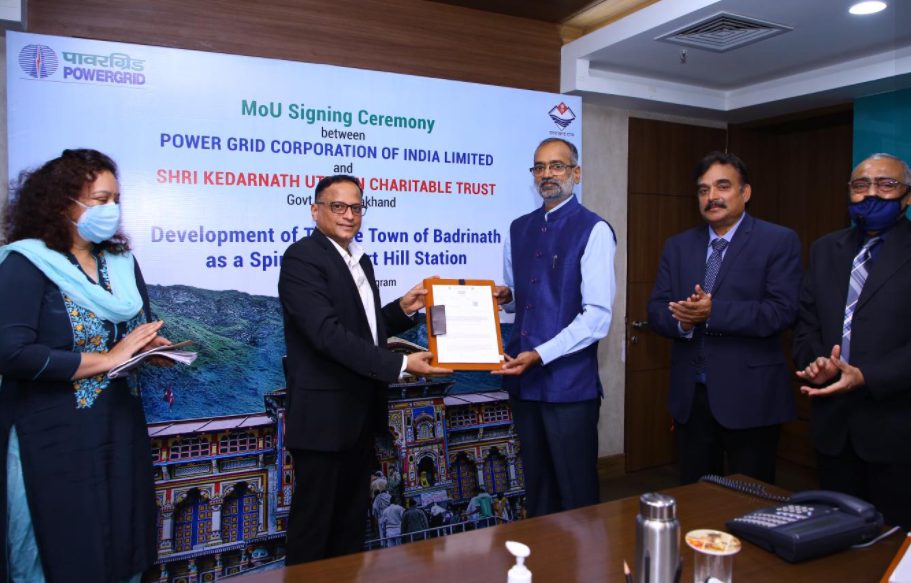powergrid-inks-mou-for-development-of-badrinath-as-spiritual-smart-hill-town