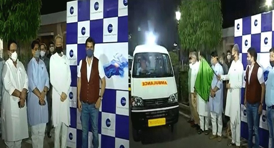 ZEE Entertainment donates 20 Ambulances, 4,000 PPE Kits and 1,50,000 Daily Meals to Rajasthan decoding=