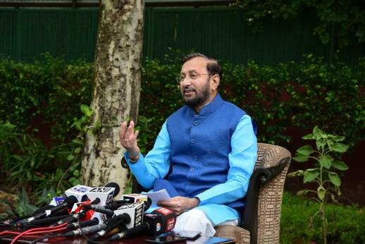 Prakash Javadekar presents Report Card of First Fifty Days of Government decoding=