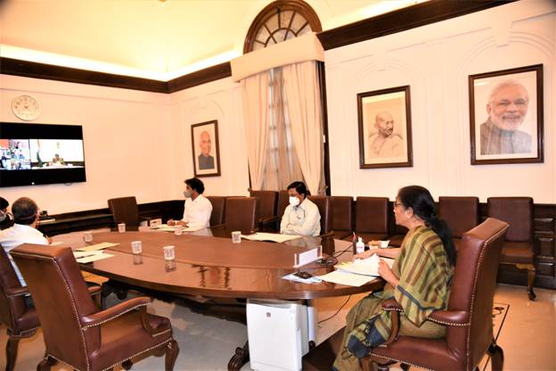 smt-nirmala-sitharaman-attends-special-board-of-governors-meeting-of-new-development-bank-through-video-conference