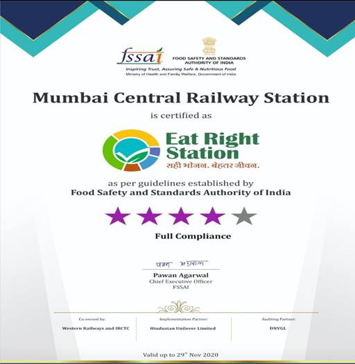 The movement “Eat Right Station” is built on the pillars of food safety and healthy diet decoding=