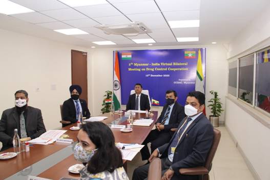 5th-india-myanmar-bilateral-meeting-on-drug-control-cooperation-held-virtually