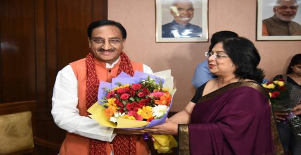 Dr. Ramesh Pokhriyal Nishank takes over as Union Human Resource Development Minister