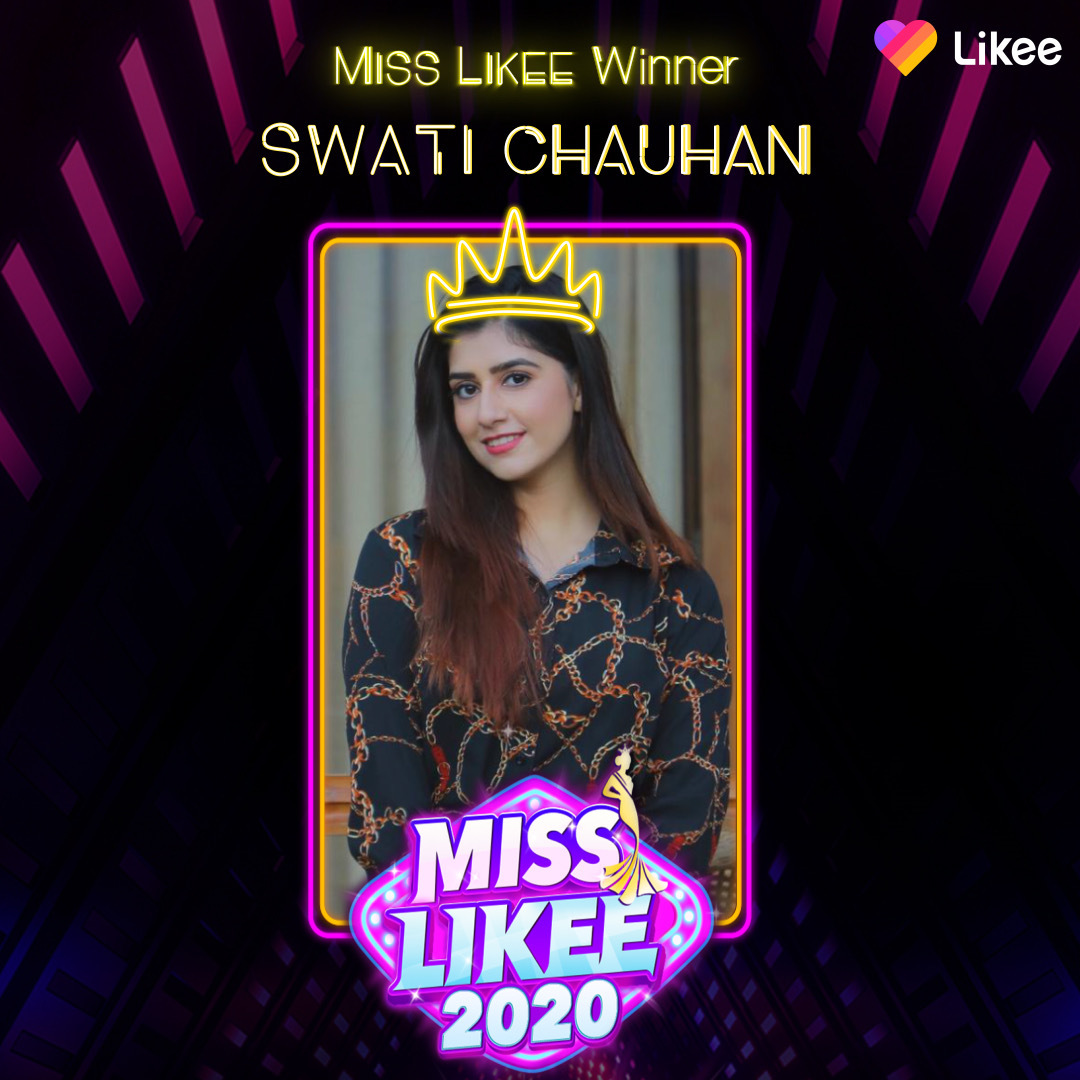 Shimla’s Swati Chauhan steals the show, crowned Miss Likee 2020 decoding=