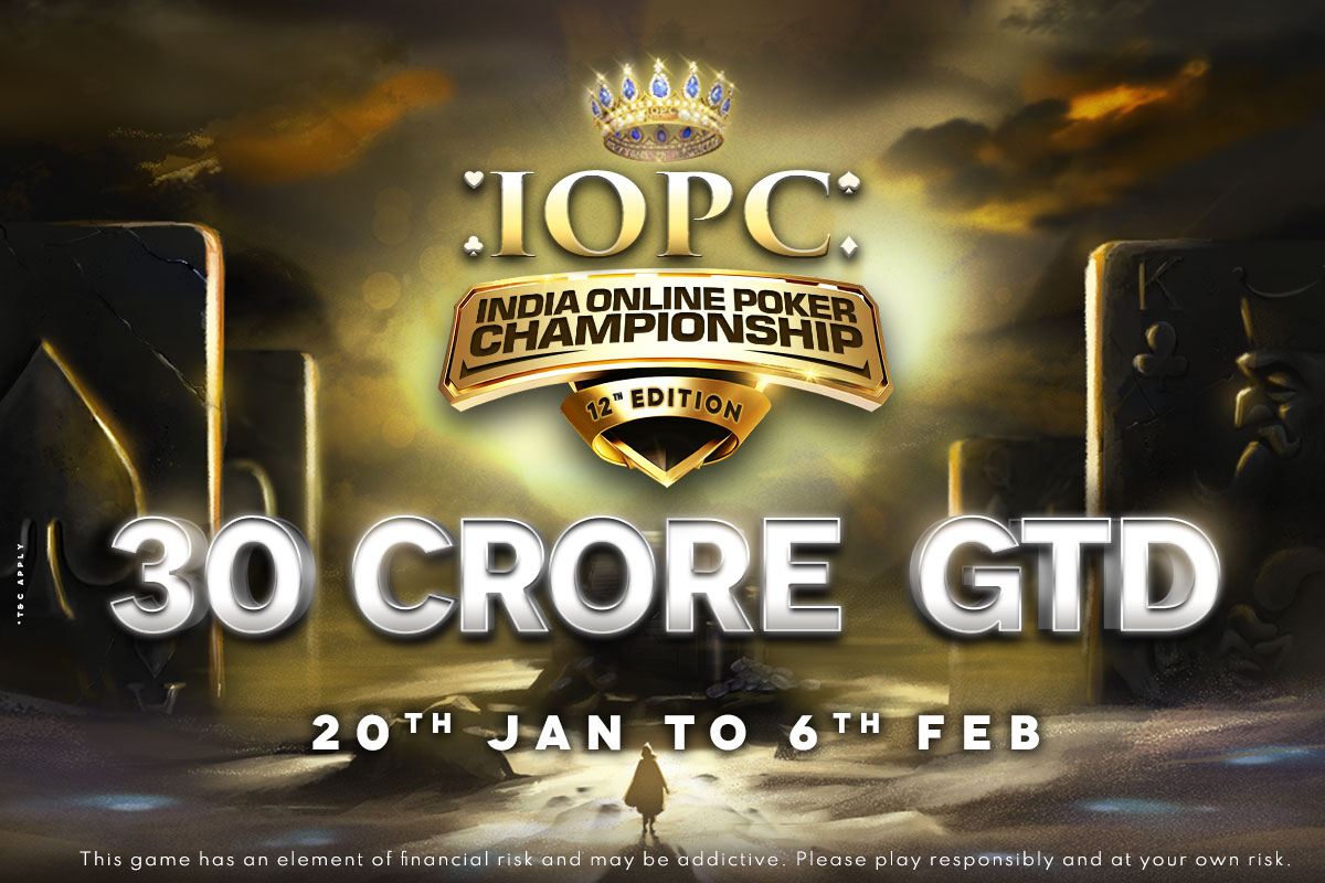 The 12th edition of India Online Poker Championship 2022 begins today decoding=