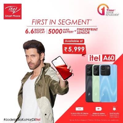 itel-launches-a60-the-first-in-segment-smartphone-with-6-6-inch-hd-display-5000-mah-battery-fingerprint-sensor-at-inr-5999