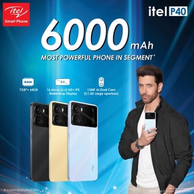 itel-launches-p40-a-6000-mah-power-packed-smartphone-the-most-powerful-in-the-segment-at-inr-7699