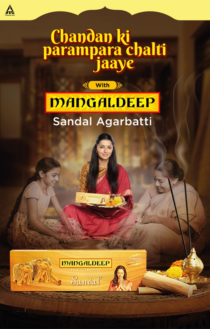 ITC’s Mangaldeep Agarbattis brand Launches a new TVC “The Tradition of Sandal” decoding=