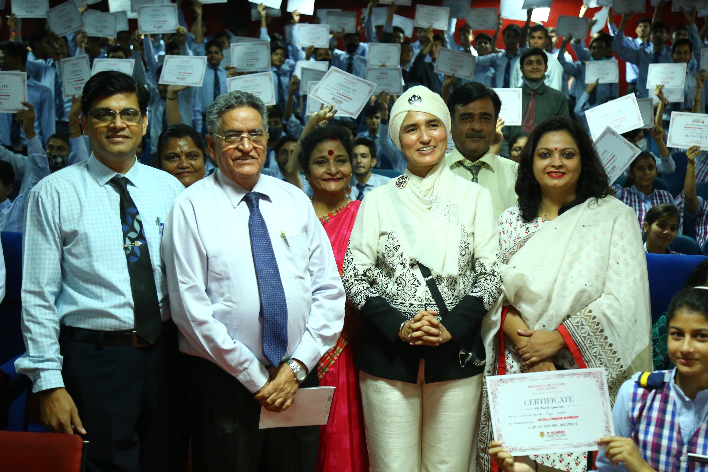 Ontologist Aashmeen Munjaal witnessed motivating students by Life Skill Training Programme decoding=
