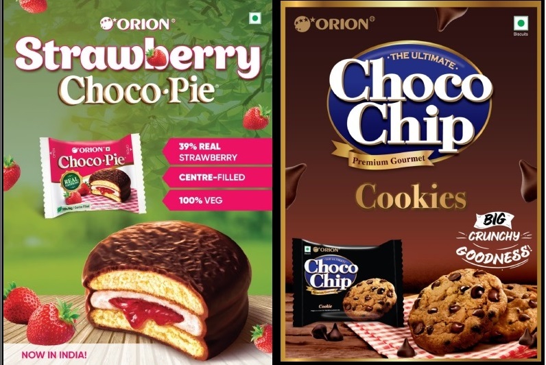 Orion unveils two latest innovations for snacking: Strawberry-filled Choco Pie and the Biggest Choco Chip Cookie decoding=