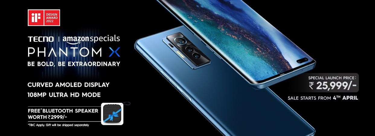TECNO launches Phantom X in India, the flagship smartphone boasts of segment-first Curved AMOLED display decoding=