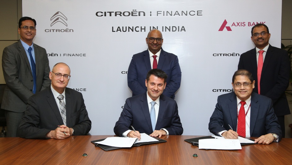 CITROËN PARTNERS WITH AXIS BANK TO LAUNCH CITROËN FINANCE FOR INDIAN MARKET decoding=