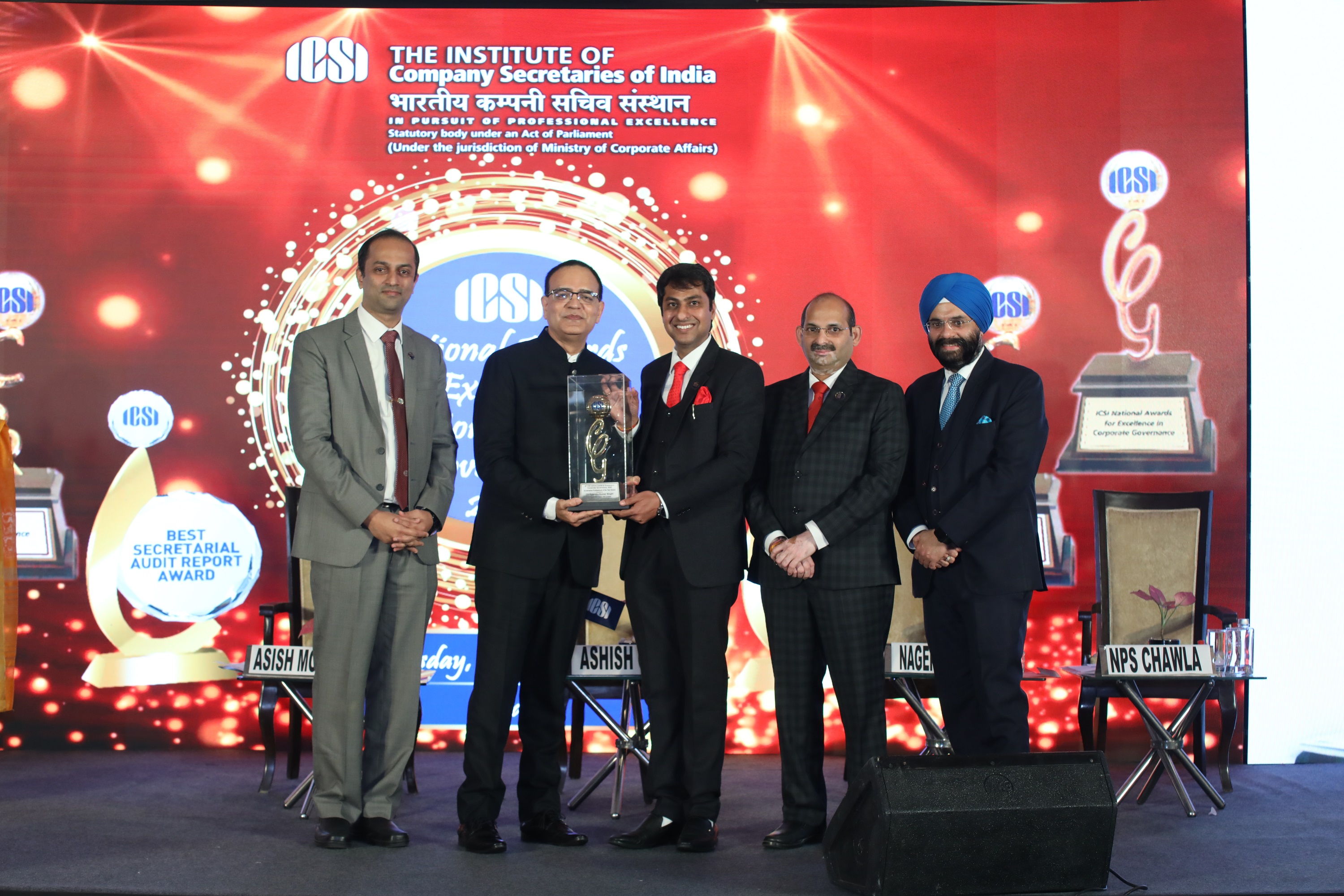 ITC Limited conferred the ICSI National Award for Excellence in Corporate Governance decoding=