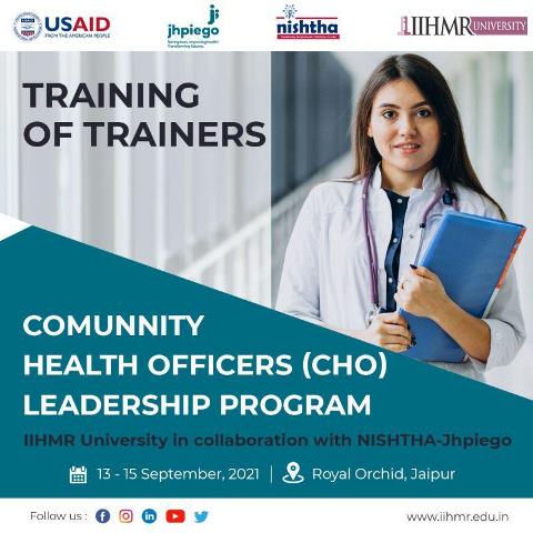 45 Trainers from 11 states were trained during first Cohort of TOT Program decoding=