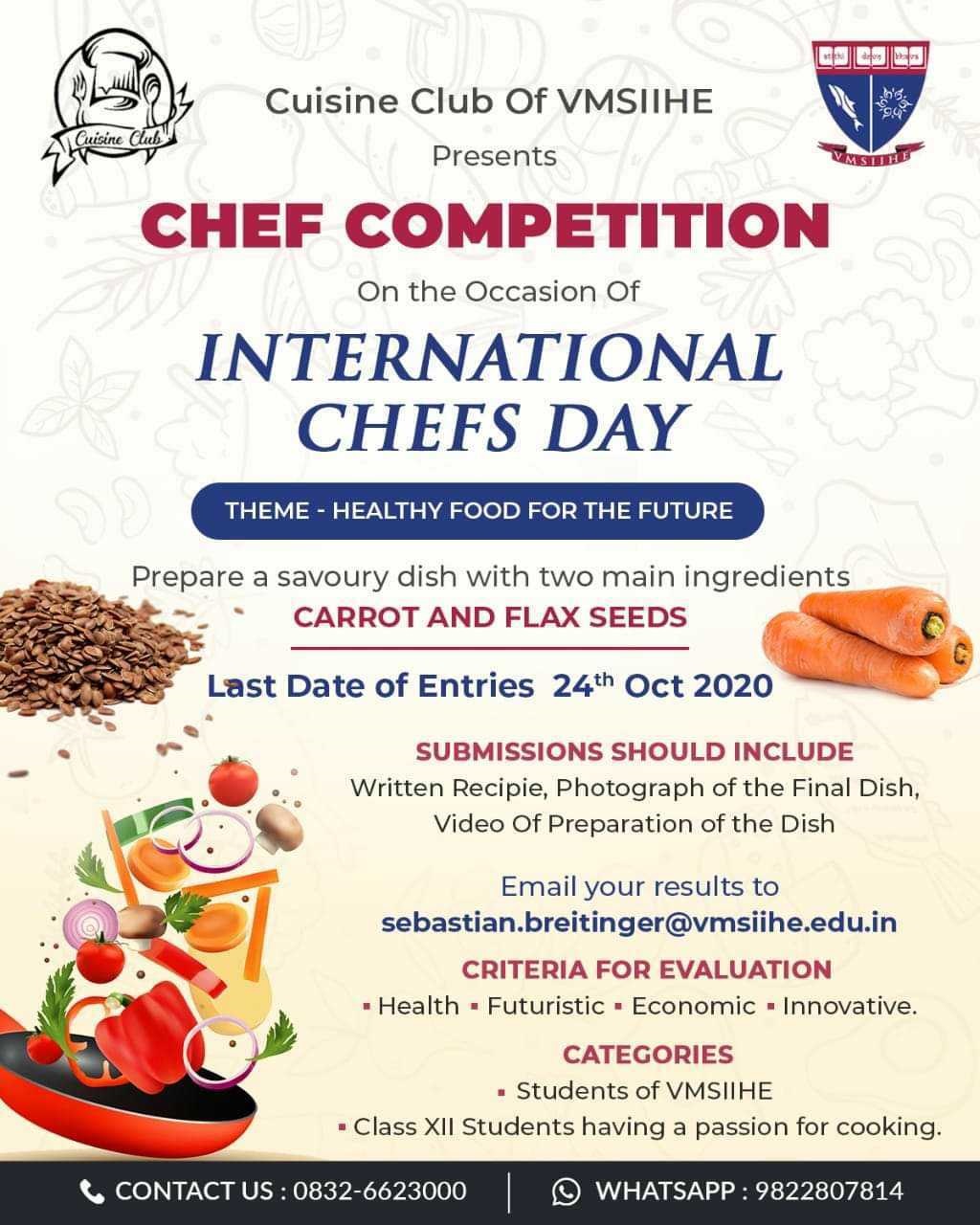 vmsiihe-to-host-contest-on-the-occasion-of-international-chefs-day