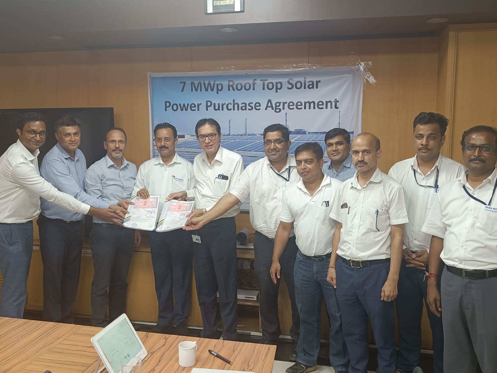 Tata Motors and Tata Power Join Hands to Install 7 MWp Solar Rooftop Expansion Project in Pune decoding=