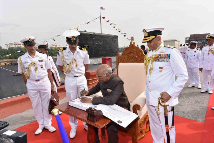 Hon’ble President Shri Ram Nath Kovind to award the President’s colour to Indian Naval Academy decoding=