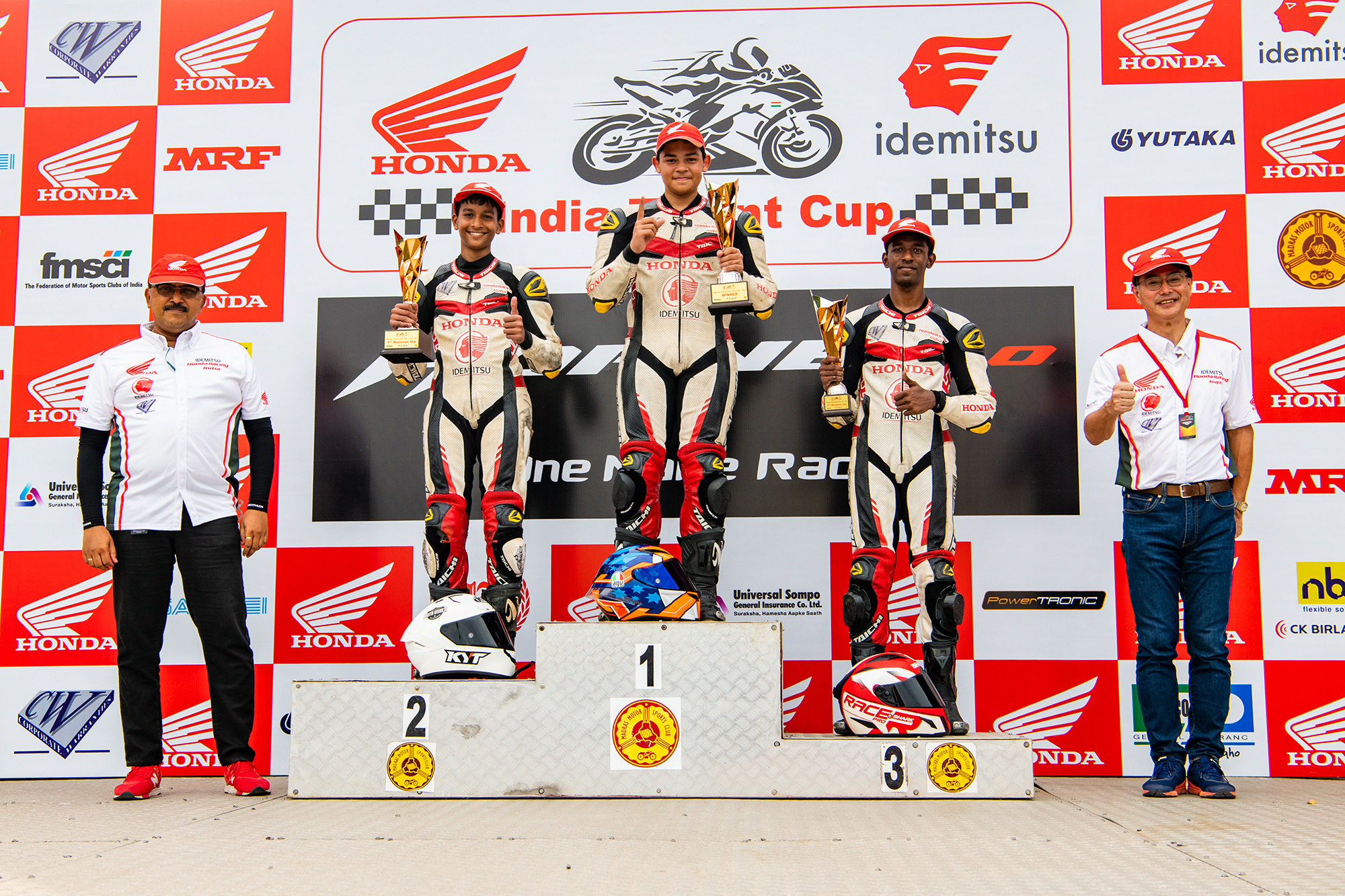 double-podium-finishes-for-idemitsu-honda-sk-69-racing-team-in-round-2-of-indian-national-motorcycle-racing-championship-2021-ps165cc