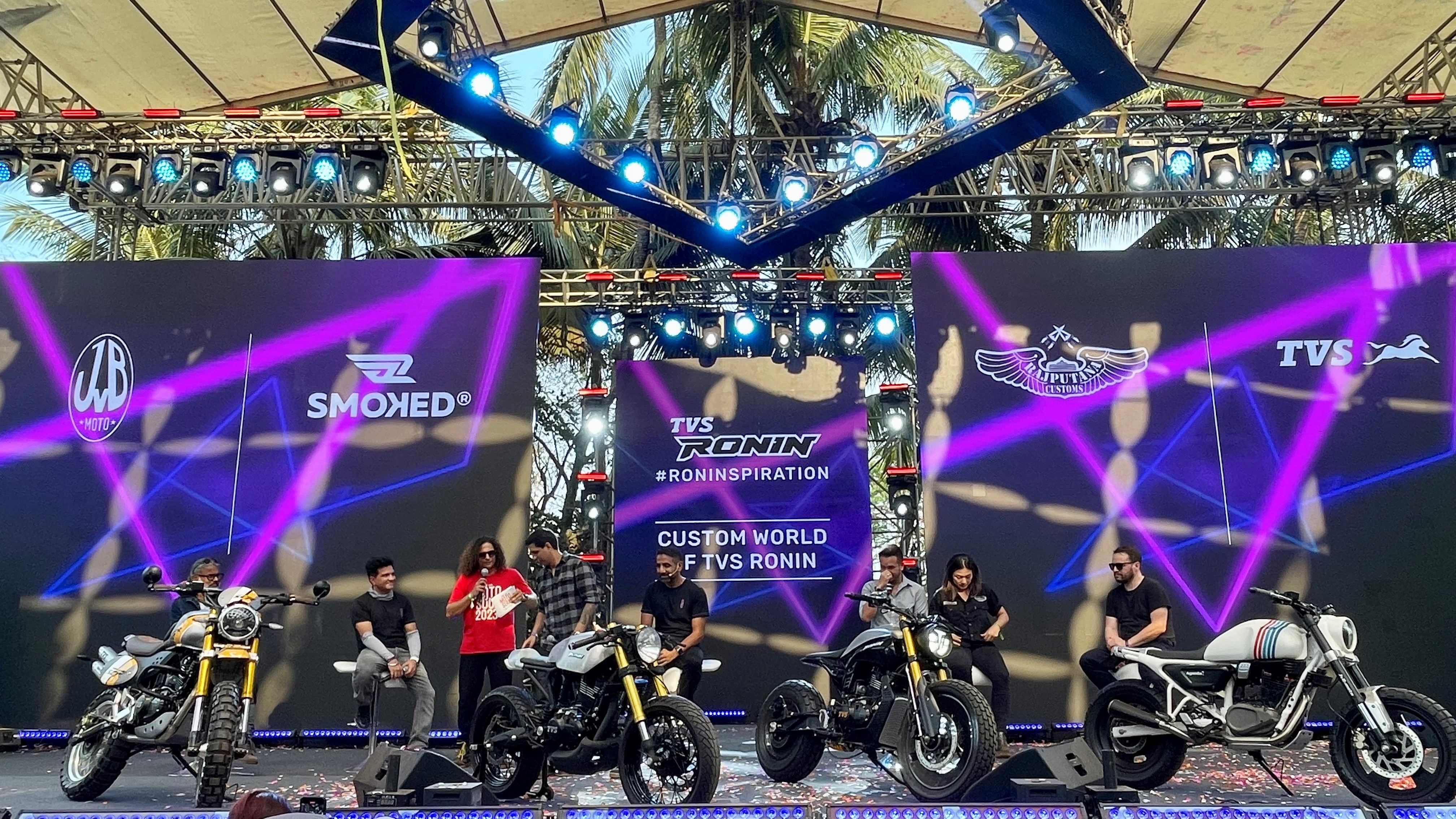 tvs-motosoul-successfully-concludes-day-1-with-customisation-on-tvs-ronin-showcases-4-custom-builds-and-flat-track-experience
