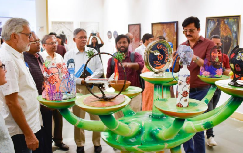 JMI showcases visual art form in exhibition to commemorate Gandhi Jayanti decoding=