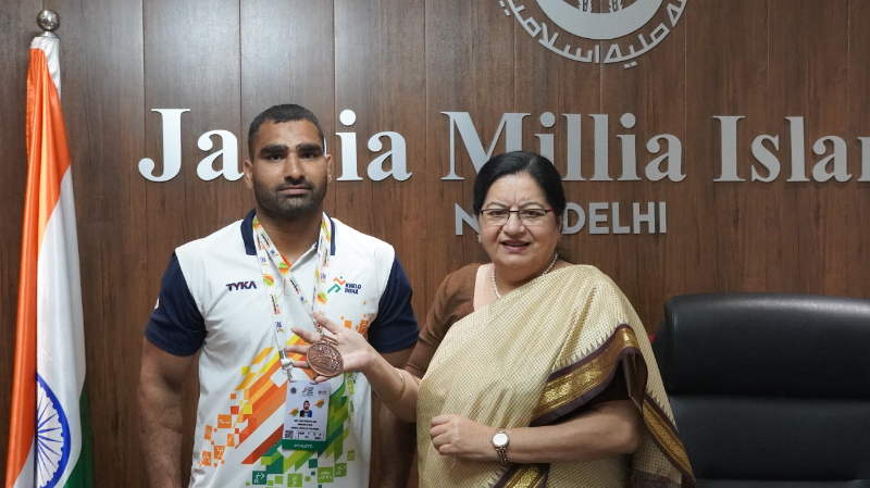 JMI student Luckman Ali wins bronze medal in Khelo India University Games decoding=